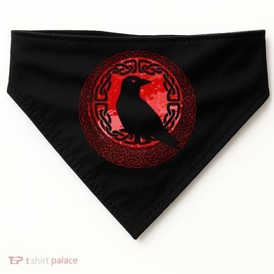 Celtic Knot Raven Crow USA-Made Doggie Bandana