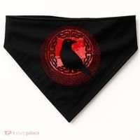 Celtic Knot Raven Crow USA-Made Doggie Bandana thumb 0