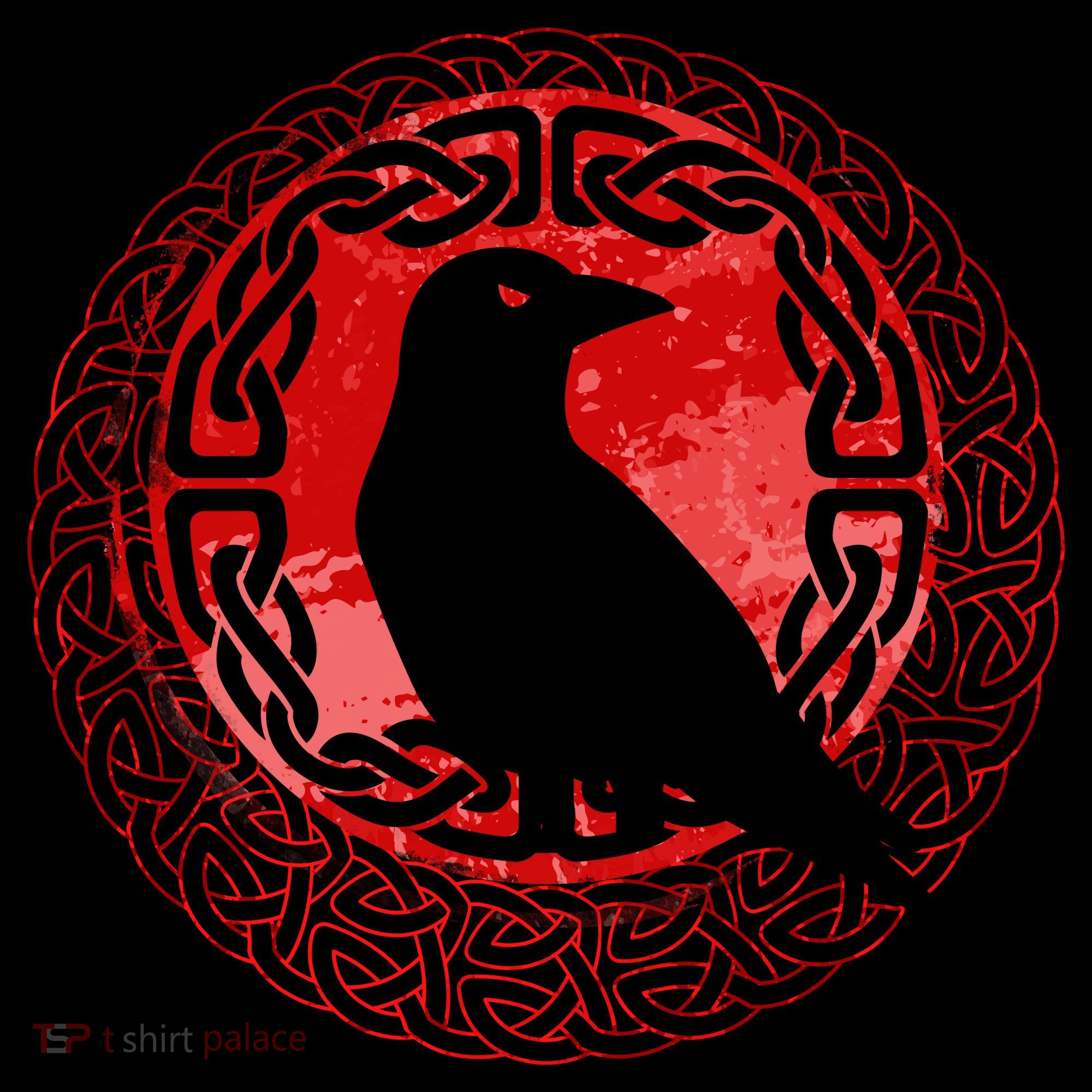 Celtic Knot Raven Crow Bucket Hat