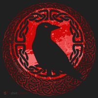 Celtic Knot Raven Crow Golf Towel thumb 3