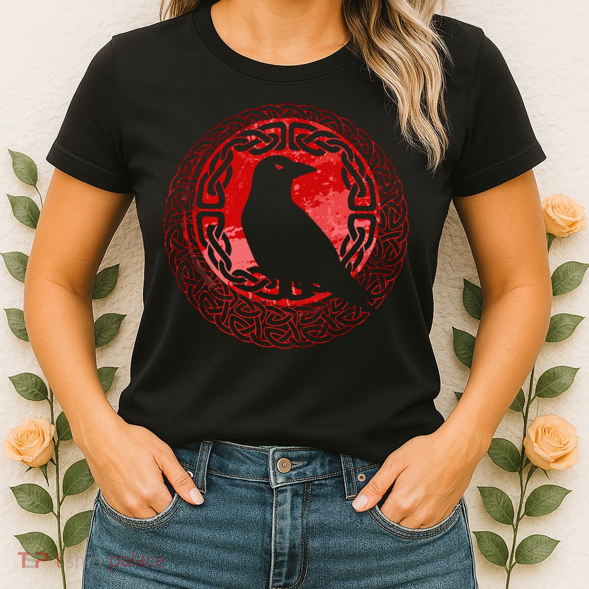 Celtic Knot Raven Crow Women's T-Shirt