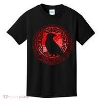 Celtic Knot Raven Crow Kids T-Shirt thumb 0