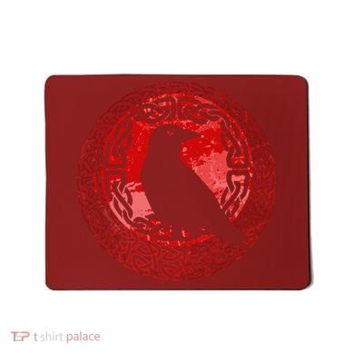 Celtic Knot Raven Crow Mousepad