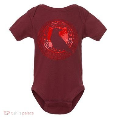Celtic Knot Raven Crow Baby Bodysuit