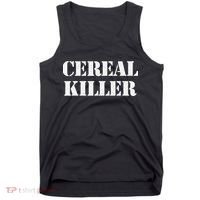 Cereal Killer Released Funny Halloween Tank Top thumb 0