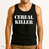 Cereal Killer Released Funny Halloween Tank Top thumb 3