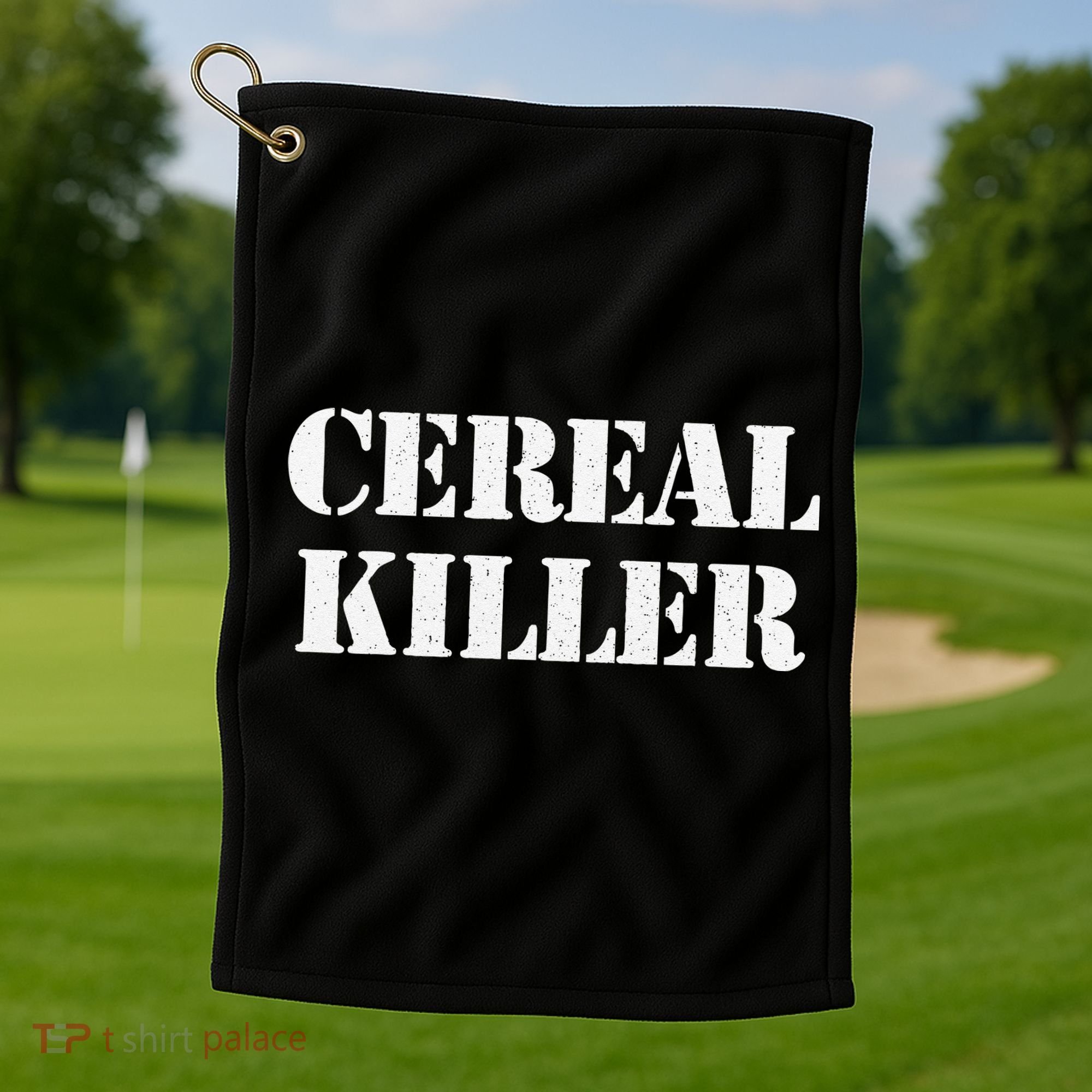 Cereal Killer Released Funny Halloween Golf Towel