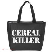 Cereal Killer Released Funny Halloween Tote Bag thumb 0