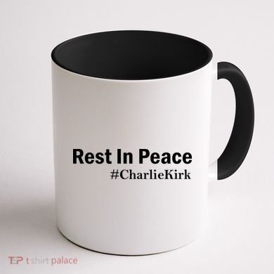 Charlie Kirk Rest In Peace Coffee Mug back