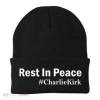 Charlie Kirk Rest In Peace Beanie thumb 0