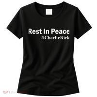 Charlie Kirk Rest In Peace Women's T-Shirt thumb 0