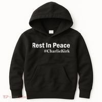 Charlie Kirk Rest In Peace Kids Hoodie thumb 0