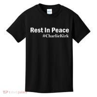 Charlie Kirk Rest In Peace Kids T-Shirt thumb 0