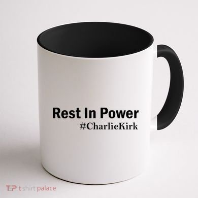 Charlie Kirk Rest In Power Coffee Mug back