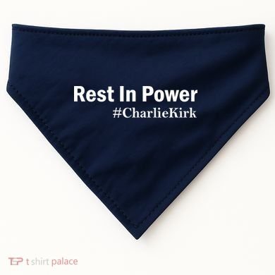Charlie Kirk Rest In Power USA-Made Doggie Bandana