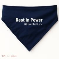Charlie Kirk Rest In Power USA-Made Doggie Bandana thumb 0