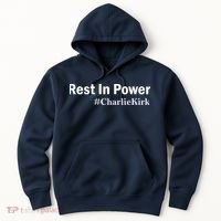 Charlie Kirk Rest In Power Hoodie thumb 0