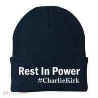 Charlie Kirk Rest In Power Beanie thumb 0