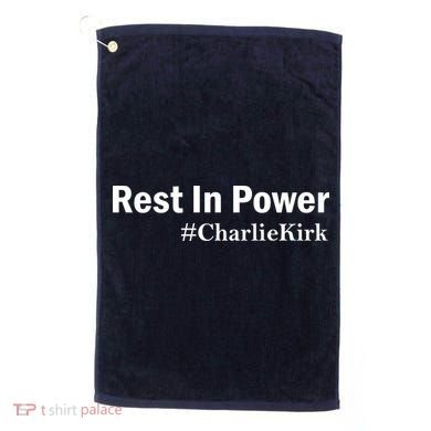 Charlie Kirk Rest In Power Golf Towel