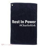 Charlie Kirk Rest In Power Golf Towel thumb 0