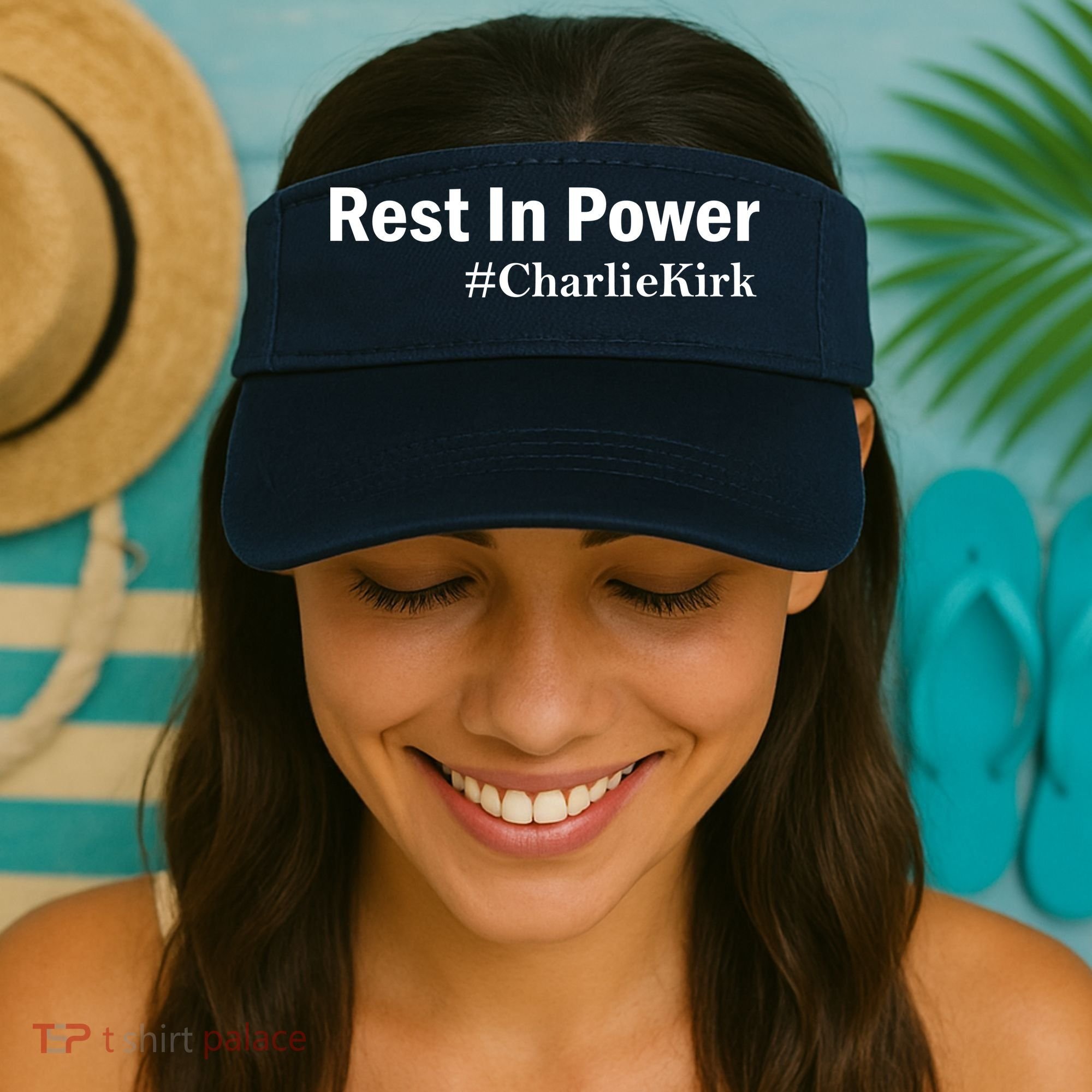 Charlie Kirk Rest In Power Visor