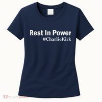 Charlie Kirk Rest In Power Women's T-Shirt thumb 0