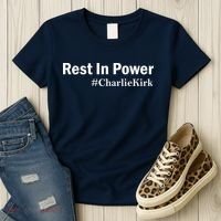 Charlie Kirk Rest In Power Women's T-Shirt thumb 3