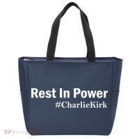 Charlie Kirk Rest In Power Tote Bag thumb 0