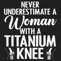 Cool Knee Surgery For Women Girls Titanium Knee Replacement Women's Sweatshirt thumb 2