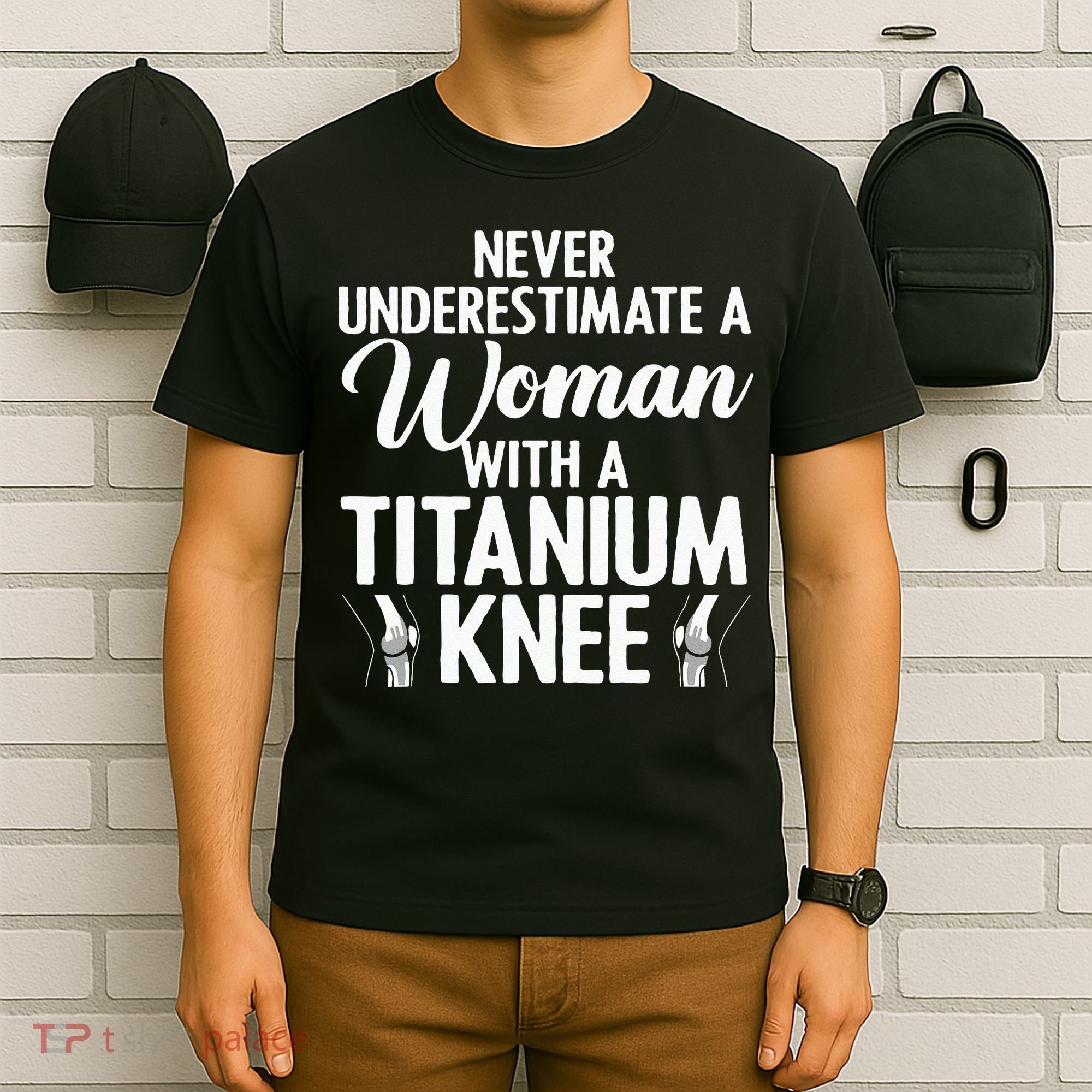 Cool Knee Surgery For Women Girls Titanium Knee Replacement T-Shirt