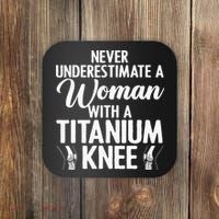 Cool Knee Surgery For Women Girls Titanium Knee Replacement Coaster thumb 0