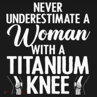 Cool Knee Surgery For Women Girls Titanium Knee Replacement Mousepad thumb 1