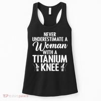 Cool Knee Surgery For Women Girls Titanium Knee Replacement Women's Tank Top thumb 0