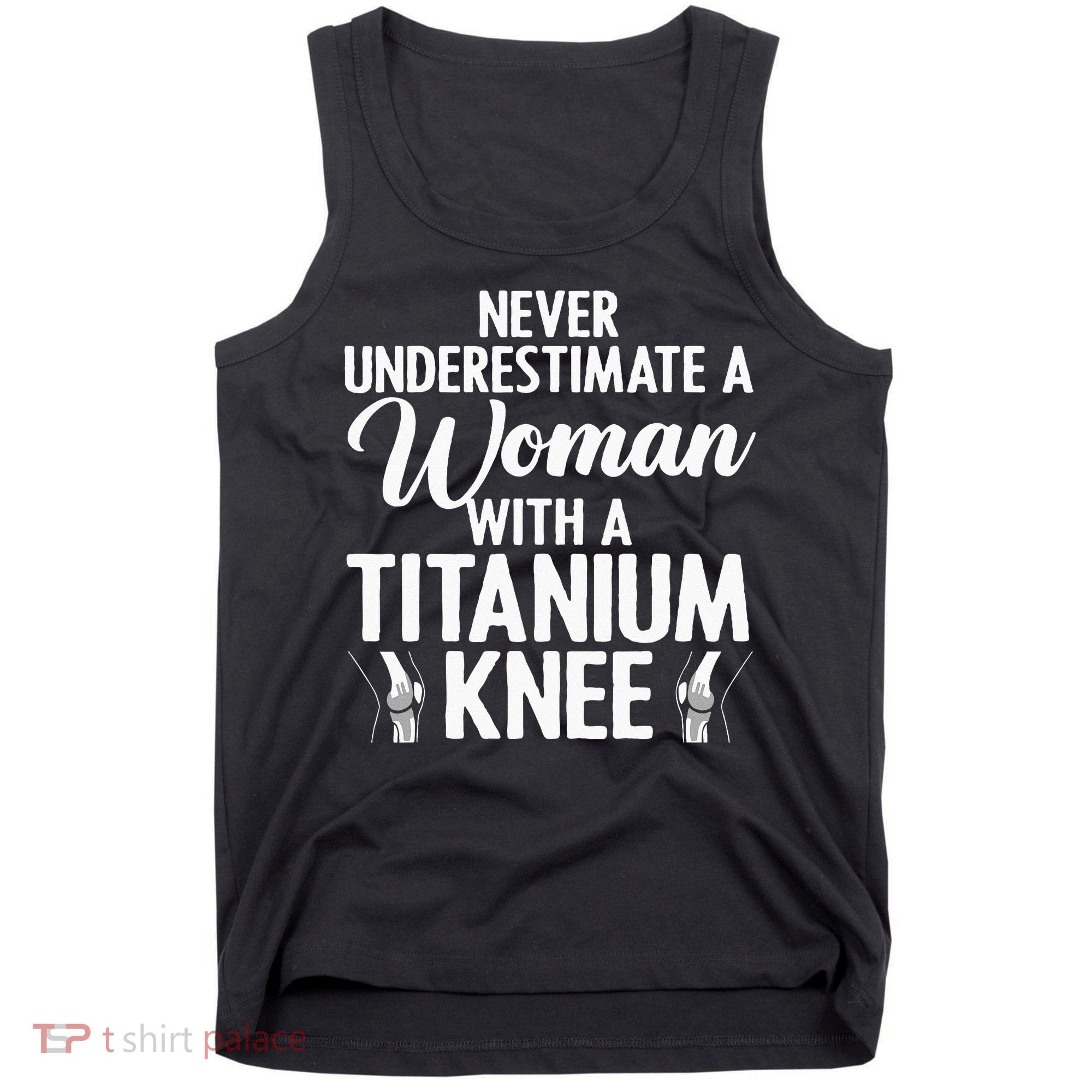Cool Knee Surgery For Women Girls Titanium Knee Replacement Tank Top