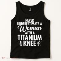 Cool Knee Surgery For Women Girls Titanium Knee Replacement Tank Top thumb 2