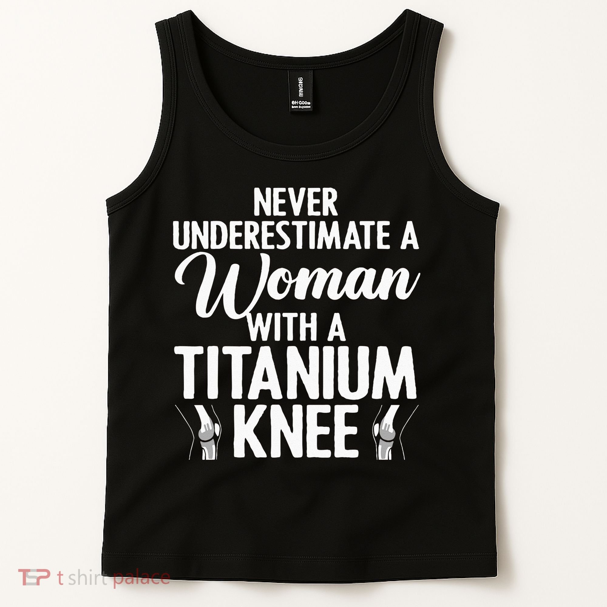 Cool Knee Surgery For Women Girls Titanium Knee Replacement Tank Top