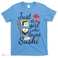 Cute Kawaii Sushi Just A Girl Who Loves Sushi Gift T-Shirt thumb 0