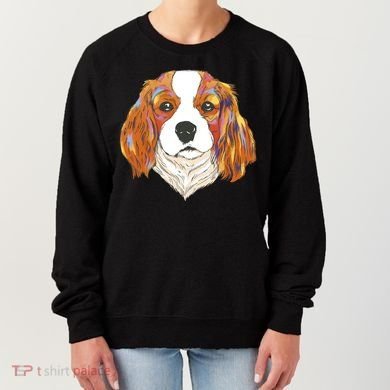 Cavalier King Spaniel Colorful Dog Women's Sweatshirt
