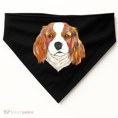 Cavalier King Spaniel Colorful Dog USA-Made Doggie Bandana