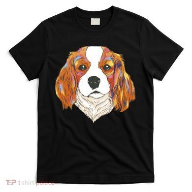 Cavalier King Spaniel Colorful Dog T-Shirt