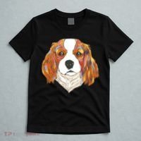 Cavalier King Spaniel Colorful Dog T-Shirt thumb 5