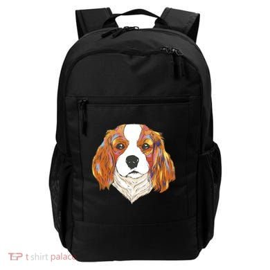 Cavalier King Spaniel Colorful Dog Backpack