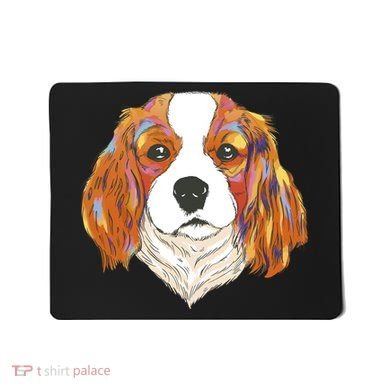 Cavalier King Spaniel Colorful Dog Mousepad