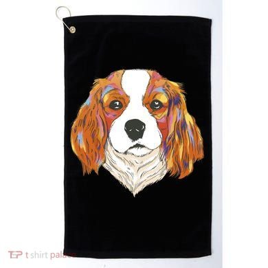 Cavalier King Spaniel Colorful Dog Golf Towel