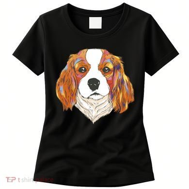Cavalier King Spaniel Colorful Dog Women's T-Shirt