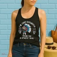 Chief Kickabitch Slapahoe Tribe Funny Native Women's Tank Top thumb 2