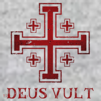 Catholic Knight Templar Crusader Cross The Baniff Cuffed Pom Beanie thumb 2