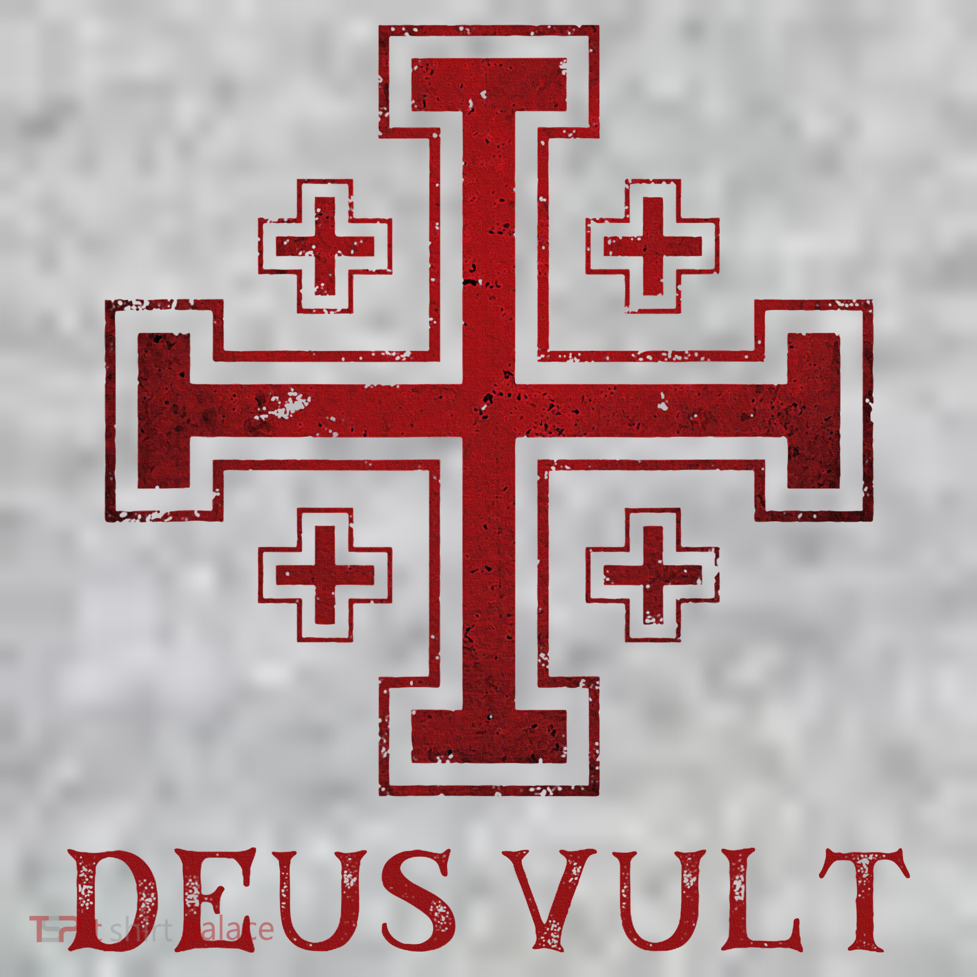 Catholic Knight Templar Crusader Cross The Baniff Cuffed Pom Beanie