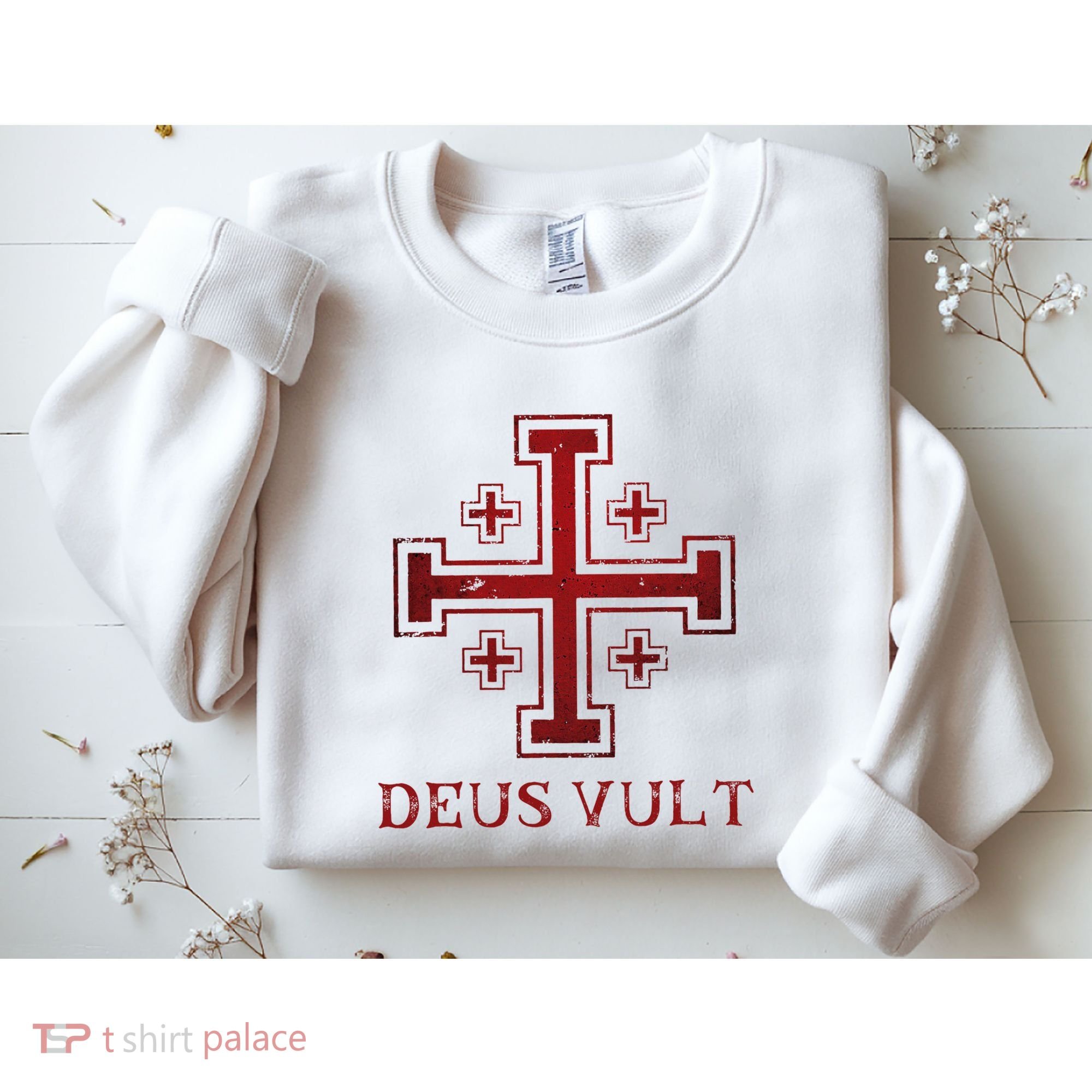 Catholic Knight Templar Crusader Cross Sweatshirt