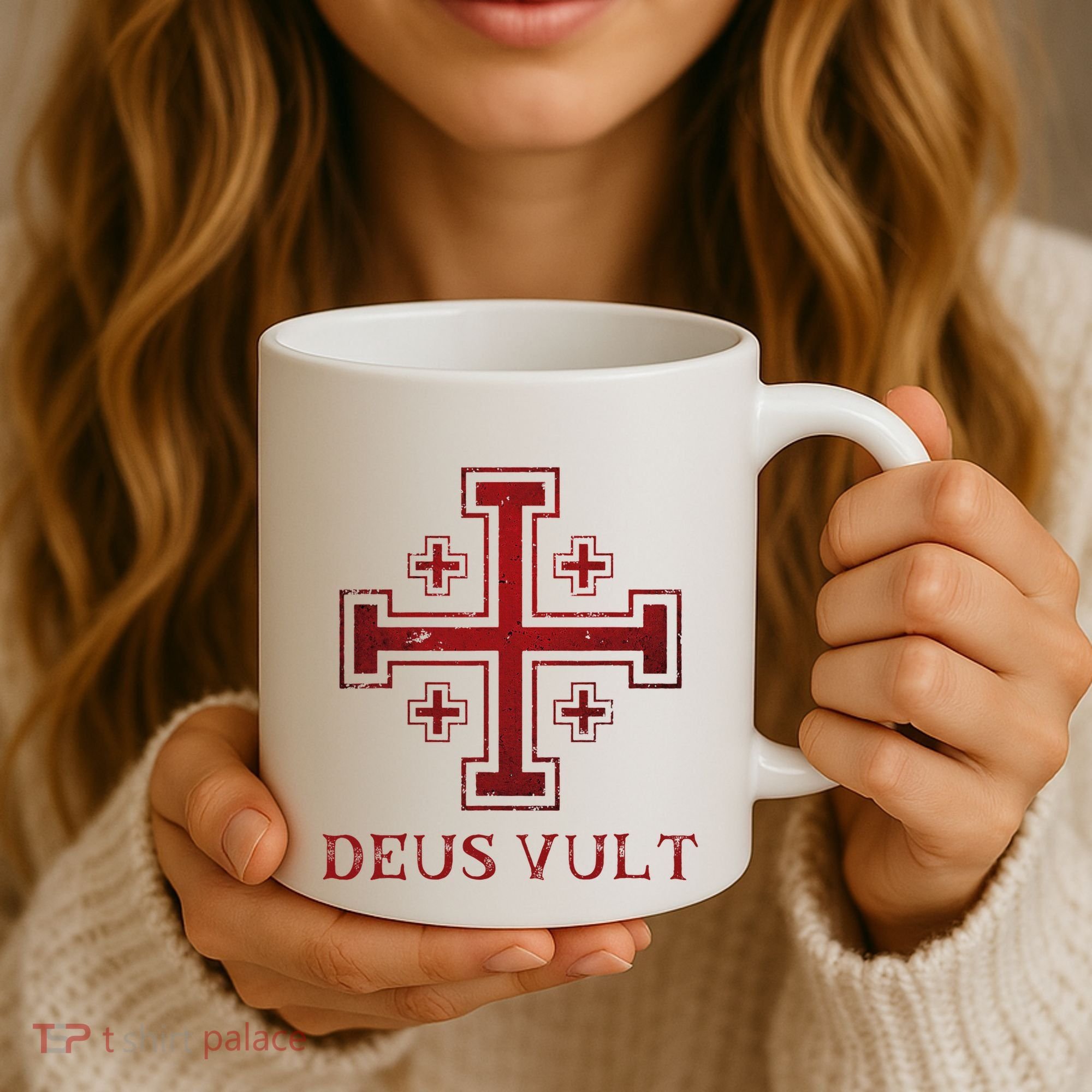 Catholic Knight Templar Crusader Cross Coffee Mug